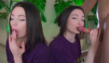 This Slut Loves to get Cum in her Mouth. Slobbery Blowjob.
