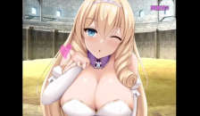 【プリンセス・ハニートラップ⑧】エチエチな痴女に巨乳オッパイでパフパフされて敗北射精してしまうm男・勇者★アニメーション